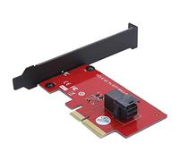 Adaptador SFF-8643 a PCI-E 4X, Soporte de tamaño Normal Incluido Adaptador Convertidor de Tarjetas Factor de Forma PCIe de perfiles Bajos Mini-SAS HD para computadora