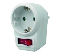 Adaptador simple con interruptor, 10A, 250V, diseño práctico, útil para controlar dispositivos eléctricos en el hogar o la oficina.
