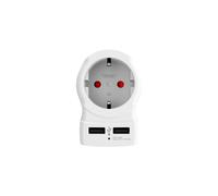 Adaptador - Skross - EUROPA A REINO UNIDO - 2 USB - Blanco - Interior