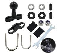 Adaptador Soporte Bola Base Compatible - U-Bolt Base Kit Cabeza Monturas Ram Teléfono Motocicleta con Montaje De Ram, ATV, Bicicleta, Motocicleta, Accesorios Teléfono, 1 Ud, Aluminio 1" (1)