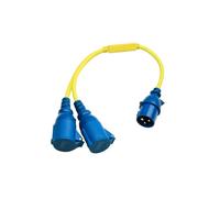 Adaptador Splitter Cable 16A 250V CEE Enchufe a 2x CEE Acoplamiento Distribui...