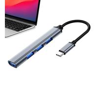 Adaptador Splitter USB - Dispositivo de expansión USB cuádruple, diseño robusto de la carcasa, de conexión Plug Play | La práctica extensión del puerto mejora la configuración