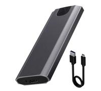 Adaptador SSD externo M.2 a USB tipo C 3.1 de 10 Gbps NVME/NGFF de doble protocolo SSD sin herramientas para SSD 2230-2280