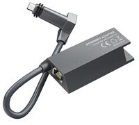 Adaptador Starlink Ethernet para Starlink V2, Adaptador Starlink a RJ45 Gigabit Ethernet Conexión de Red rápida y Estable para Starlink Actuado Gen 2 Starlink WiFi Extender Hub | Gris