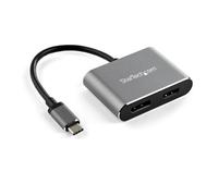 StarTech Adaptador doble USB-C a HDMI o DisplayPort 4K 60Hz