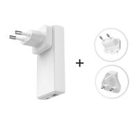 Adaptador Swissten World Travel Charger 65W GaN USB-C + USB-A