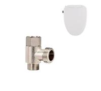 Adaptador T de asiento de bidé eléctrico, válvula T de metal para asiento de inodoro de 7/8 x 7/8 x 3/8 pulgadas, conector en T para bidé eléctrico