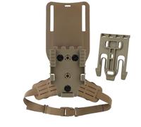 Adaptador Táctico Combinado para Pistolera - Arnés de Muslo para Caza con Kit QLS y Plataforma Mid-Ride
