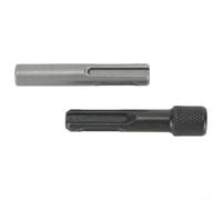 Adaptador Taladro para sds Plus para vástago Hex 6,35mm Adaptador(2Pcs/Set) | para acero cromo vanadio, conversión para sds a hex, para ideal taladros rotatorios, 60mm longitud, uso profesional