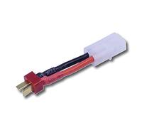 Adaptador Tamiya compatible con Japón, conector macho de 13,5 mm macho a T-Dean, conector macho de oro, a prueba de polaridad inversa de 14 AWG, cable adaptador para batería Carson Lipo