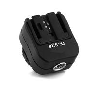 Adaptador TF324 de zapata intermitente con puerto de sincronización de PC, convertidor de zapata caliente para cámara DSLR F58AM F42AM F56AM