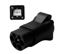 Adaptador tipo 2 a Schuko, cable de carga EV tipo 2 de 16 A, adaptador de estación de carga multifunción, adaptador de estación de carga tipo 2, tipo 2, cargador tipo 2, descargador de estación de