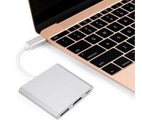 Adaptador Tipo C a Convertidor 4K de Alta Velocidad para Consola de Juegos con Carga USB 3.0, Diseño Duradero de Aleación de Aluminio