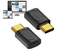 Adaptador tipo C a tipo C 8K - Puente de cable de velocidad, convertidor de alta definición | Adaptador de alta potencia Sleek de 240 W, refuerzo de señal digital eficiente, Cient