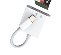 Adaptador Tipo C a USB C Cargador Lector de Tarjetas SD Micro SD Card Reader para Apple iPhone15 Pro MAX Plus para iPad Macbook Air Conector Compact Flash Memory Stick Thunderbolt 4 Convertidor