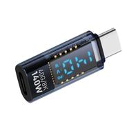 Adaptador tipo C a USB con pantalla LED: domina tus datos de alta velocidad, convertidor de video Ultra HD 8K a 60Hz, monitoreo de potencia PD de 100W + sincronización de 10 Gbps, túnicas