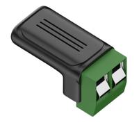 Adaptador tipo C, conector de terminal macho de 2 pines, adaptador de terminal de tornillo USB a 2 pines | Reparación de teléfonos celulares, tabletas, cámaras y electrodomésticos pequeños