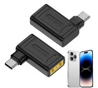 Adaptador tipo C - Convertidor hembra CC de 140 W | Herramienta de puerto de carga portátil Plug and Play, conector de cable para teléfono móvil, portátil, dispositivos electrónicos, hombres y mujeres