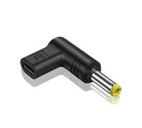 Adaptador tipo C DC - Conector USB hembra DC macho 15V | Compatible con USB en ángulo 5.5 x 2.5mm/5.2 x 2.1mm/4.8 x 1.7mm/4.0 x 1.7mm/3.5 x 1.35mm/3.0 x 1.1mm