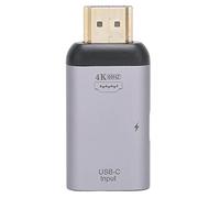 Adaptador Tipo C USB C Hembra a Macho Video Estación de Acoplamiento Chapada en Oro para PD, Convertidor Recubierto de Oro Estaciones de Acoplamiento Cubiertas de Oro (#1)