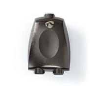 Adaptador TosLink | TosLink Mujer | 2x TosLink hembra | Divisor | Aluminio | Gris Con Metal | 1 PC. | Caja