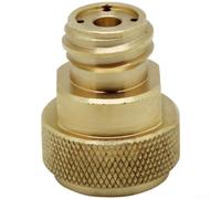 Adaptador TR21x4 para máquinas SodaStream, conector de repuesto de cilindro de gas de metal para botellas de dióxido de carbono de 0.6 L, para herramienta de llenado de soda plateado (dorado)