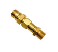 Adaptador TR22 Easy!Lock rosca exterior a rosca exterior M22 x 1,5 con articulación giratoria de latón compatible con Kärcher HD HDS ProHD limpiador de alta presión pistolas conector de manguera de
