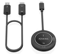 Adaptador/Transmisor de vídeo inalámbrico USB Tipo-C - HDMI Aisens ASWL-H2KC30M004-BK/ 100W