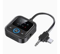Adaptador transmisor-receptor Bluetooth 6.0 mejorado de 2026 para TV, avión y gimnasio, audio inalámbrico para auricular