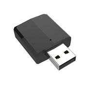 Adaptador Transmisor/Receptor de Audio USB Bluetooth 5.0 3 en 1 para TV/PC/Automóvil Negro (Black)