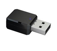 Adaptador transmisor-receptor USB inalámbrico Bluetooth 5.0, mini dongle de audio con puerto AUX para llamadas manos libres, compatible con