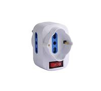 Adaptador triple giratorio blanco BL SYNTESY 06615 [SYNTESY]