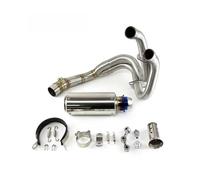 Adaptador tubo escape Para Ninja 650 Para Z650 2012-2025 Sistema Completo Terminales De Escape Tubo De Cabecera Negro Sistemas De Escape Tubos(Style3)