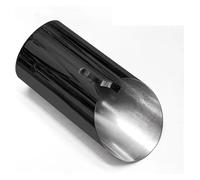 Adaptador Tubo Escape Silenciador De Escape Para BMW F20 F21 F22 F23 F30 F31 F34 GT 3 F32 F33 F36 Serie 2 4 Boquilla Acero Inoxidable Plateada Unidades(Black 1PCS)