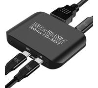 Adaptador Type C HD | Divisor HD Y USB | Estación Multipuerto Portátil Digital 4K a 60Hz para Monitor, Portátil, Tabletas y Smartphone