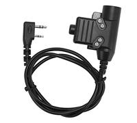 Adaptador U94 PTT, Adaptador de Enchufe de Cable U94 PTT Cable Adaptador U94 PTT para Walkie Talkies de Radio Bidireccional Baofeng