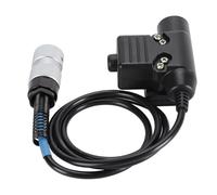 Adaptador U94 PTT Botón Push to Talk, Cable Conector de Auriculares Walkie Talkie, Conector de Auriculares de Radio para Radio PRC 152 PRC 148