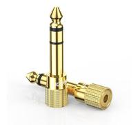 UGREEN Adaptador Audio Jack 3.5 a 6.3 Clavija a Minijack Conector 6.35 Macho a 3.5 Hembra HiFi Sonido para Piano Eléctrico Teclado Amplificador Guitarra Auricular Mezclador, 2 Pack