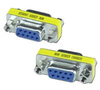Adaptador Unión Enchufe DB9 Hembra - DB9 Hembra