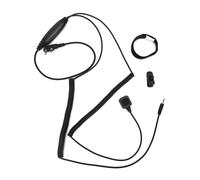 Adaptador universal de 2 pines K1 a 3,5 mm con compatibilidad para pulsar para hablar, soporte para micrófono integrado, diseño inteligente y