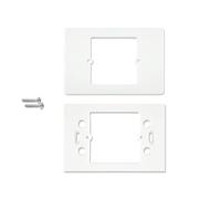 Adaptador universal de caja de placa de 503 a 502, placa de adaptador reductor de 503 a 502 en plástico. Soporte de adaptador de cassette para termostatos u otro (Mod 1 Blanco)