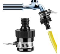 Adaptador Universal de Grifo, Acero Inoxidable, Conexión Estándar 20 mm para Manguera, para Cocina, Patio, Césped, Lavado de Automóvil