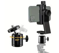 Adaptador universal de para teléfono celular, cabezal de giratorio de 360° para iPhone, soporte para teléfono Xiaomi, selfie stick, monopod