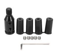 Adaptador universal de pomo de cambio de aluminio, compatible con palancas de cambio sin rosca, 12 x