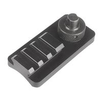 Adaptador Universal de riel P.icatinny de 2/3 Ranuras | Montaje de bípode rápido para Perno Giratorio de Rifle | Compatible con Pernos de 10,5 mm | Base de Aluminio y Goma (A Style)