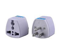 Adaptador universal de viaje con 4 paquetes para uso mundial en Europa, Reino Unido, Estados Unidos, Canadá, otros países, 4 unidades (blanco, talla única)