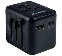 Adaptador Universal De Viaje Con USB 60W 1x USB A 1x USB C - 49544