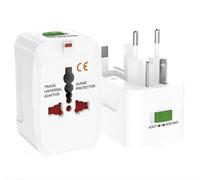 Adaptador universal de viaje, enchufe universal de viaje, enchufe para pala, multienchufe, adaptador de enchufe internacional para americano, EE. UU., Japón, Reino Unido, Inglés, Australia, México