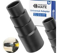 Adaptador universal para aspiradora, 1 pieza, negro, compatible con Bosch, Makita, Kärcher, etc., 4 etapas con Ø 41-26 mm exterior, Ø 35-22 mm interior, adaptador reductor de manguera