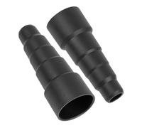 Adaptador universal para aspiradora, 2 piezas, negro, compatible con Bosch, Makita, Kärcher, etc., 5 etapas con Ø 50-27 mm exterior, Ø 44-21 mm interior, adaptador para manguera reductora